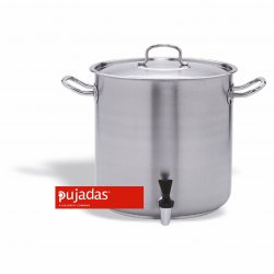 Olla con grifo y tapa Inox-Pro Diámetro: 28 cm - Altura: 28 cm - Capacidad: 16,5 lts.