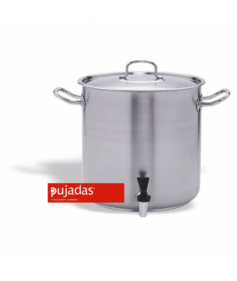 Olla con grifo y tapa Inox-Pro