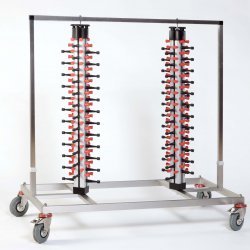 Porta platos de carro para restaurantes y catering Plate Mate Twin de 96 platos