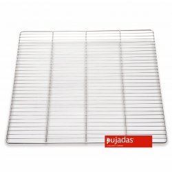 Rejilla gastronorm acero inox pujadas - GN: 2/1 - Medidas(mm): 650 x 530 - N. travesaños: 3 - Diámetro travesaños(mm): 5 - N. Va