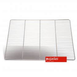 Rejilla pastelería acero inox pujadas - Medidas(mm): 400 x 300 - N. travesaños: 2 - Diámetro travesaños(mm): 5 - N. varillas: 2