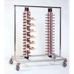 Porta platos de carro para restaurantes y catering Plate Mate Twin de 120 platos