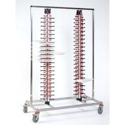 Porta platos de carro para restaurantes y catering Plate Mate Twin de 168 platos