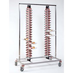 Porta platos de carro para restaurantes y catering Plate Mate Twin de 168 platos