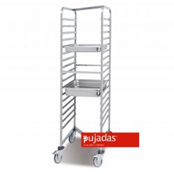 P80.520 - Carro encastrable 17 guías GN 1/1 - Medidas: 455x630x1710 mm