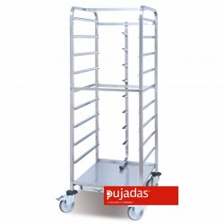 Carro de descongelación de 9 guías para bandejas de GN1/1 - GN2/1