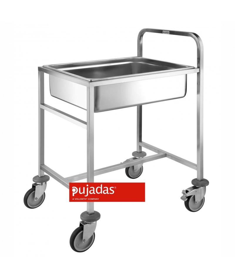 Carro porta cubeta GN 2/1