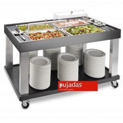 P90.490 - Carro buffet negro 4 GN 1/1