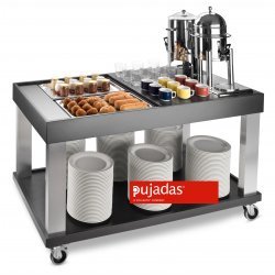 Carro buffet negro 4 GN 1/1