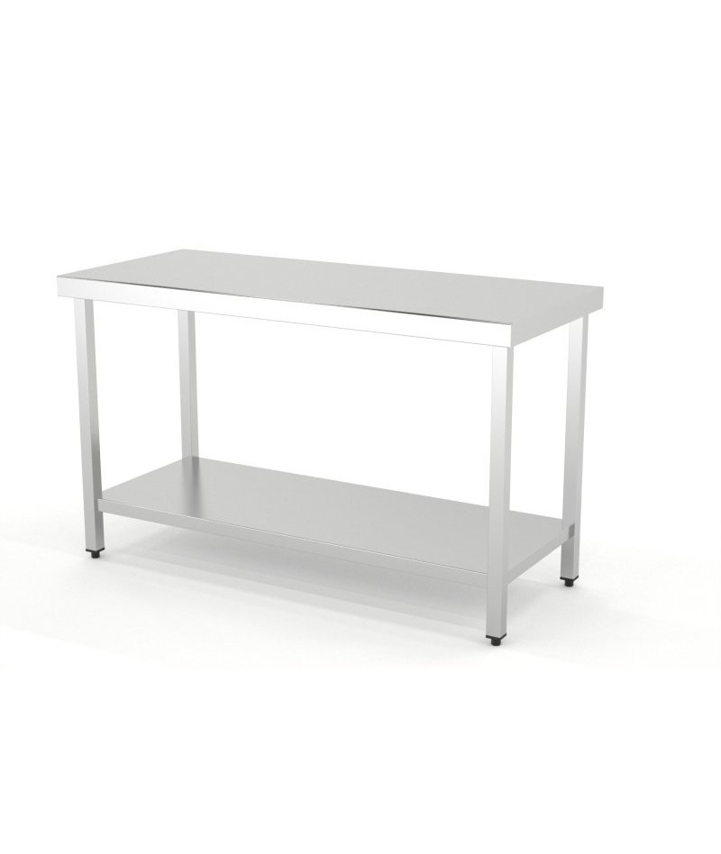 Mesa central con 1 estante soldada - Fondo700