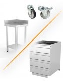 Accesorios para mesas de acero inoxidable