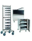 Carros y soportes para bandejas de pizza